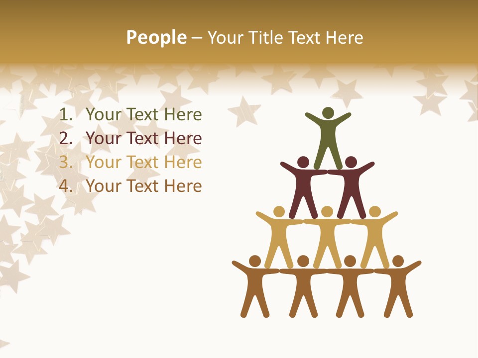 Yellow Objects Glittering PowerPoint Template