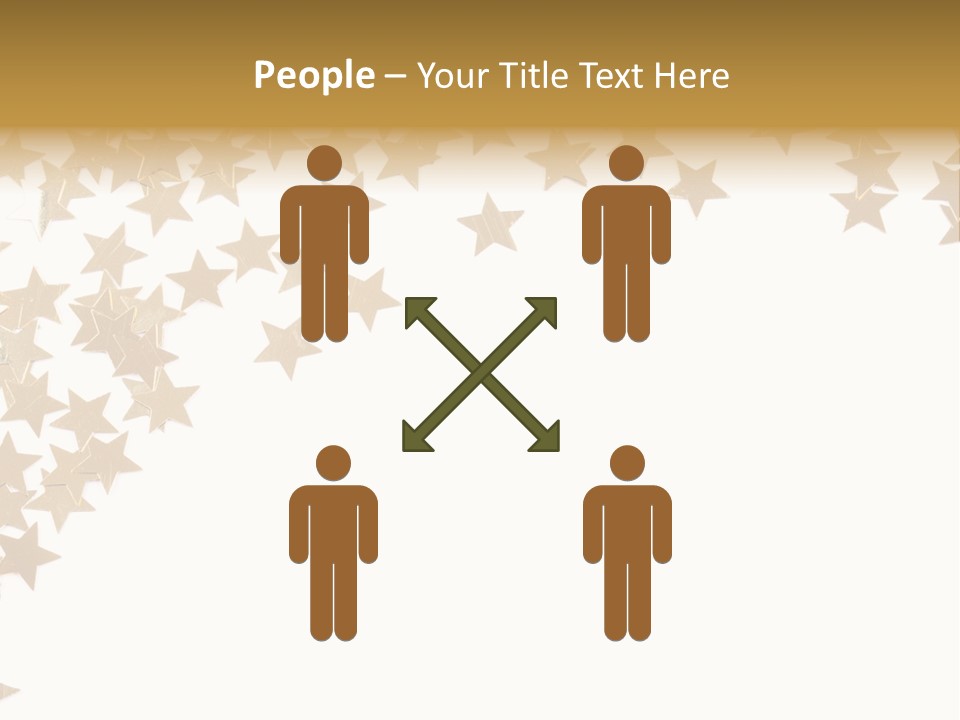 Yellow Objects Glittering PowerPoint Template