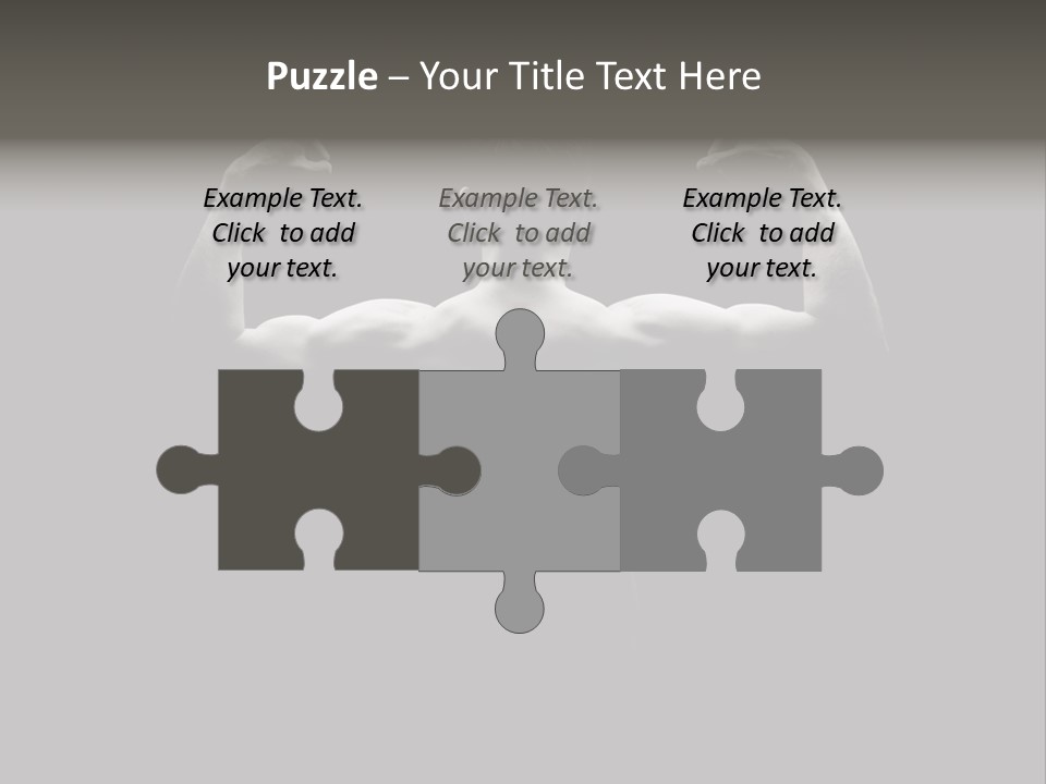 Six Pack Gorgeous Shirtless PowerPoint Template