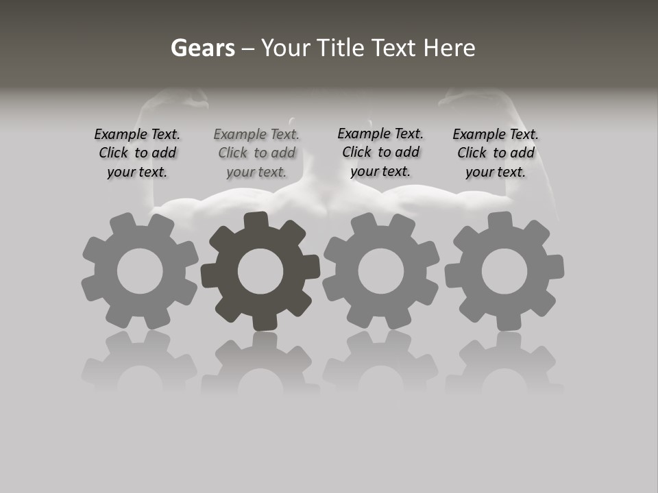 Six Pack Gorgeous Shirtless PowerPoint Template