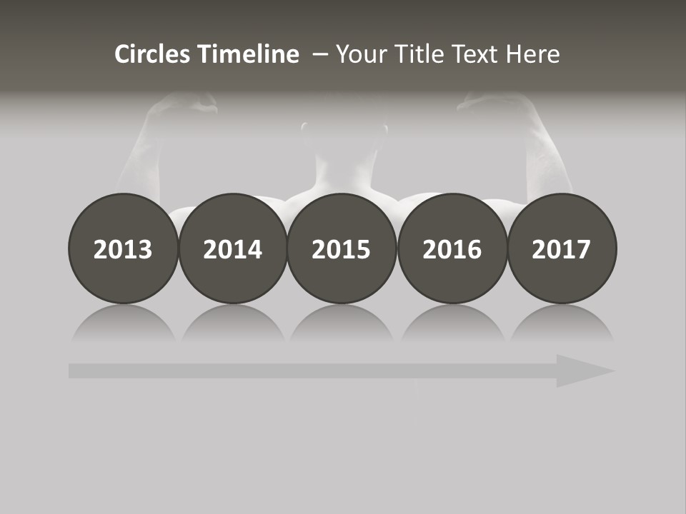 Six Pack Gorgeous Shirtless PowerPoint Template