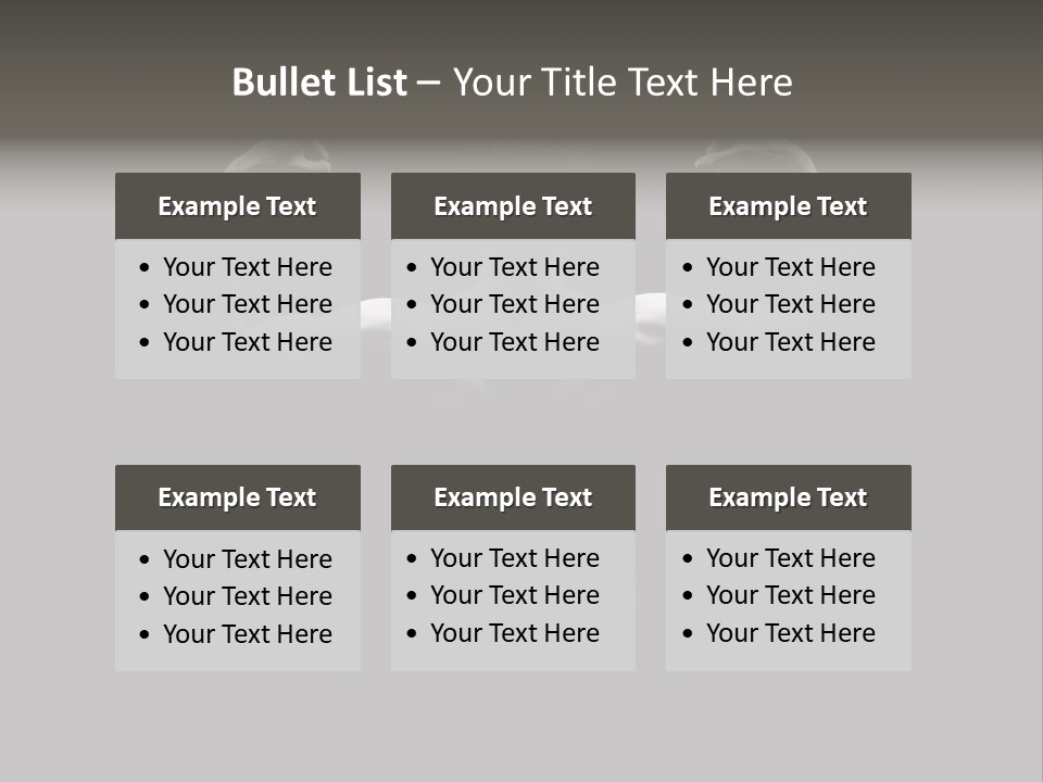 Six Pack Gorgeous Shirtless PowerPoint Template