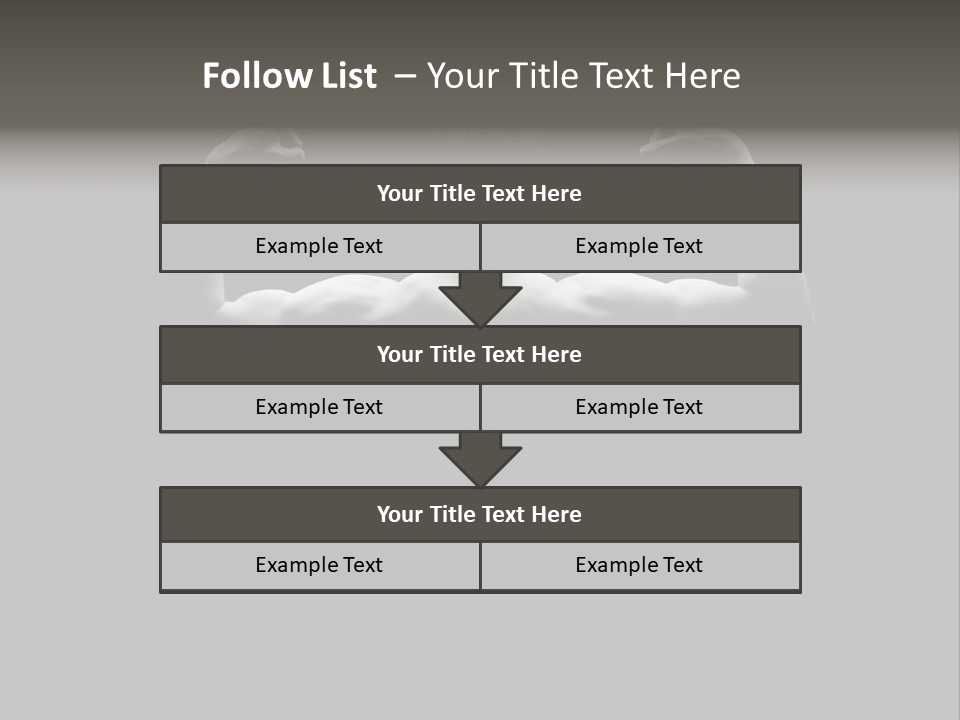 Six Pack Gorgeous Shirtless PowerPoint Template