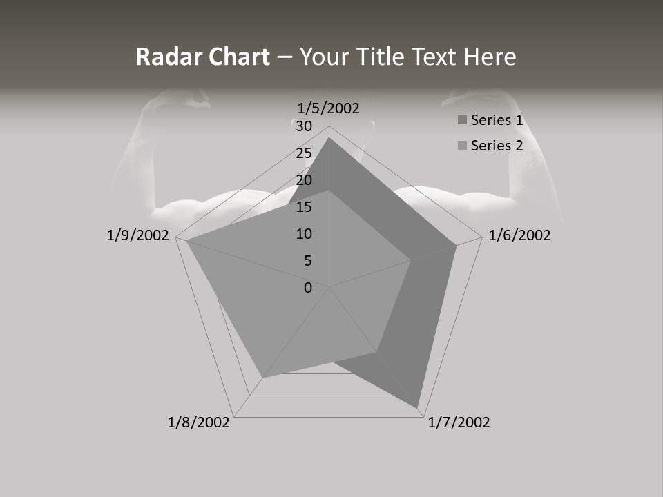 Six Pack Gorgeous Shirtless PowerPoint Template