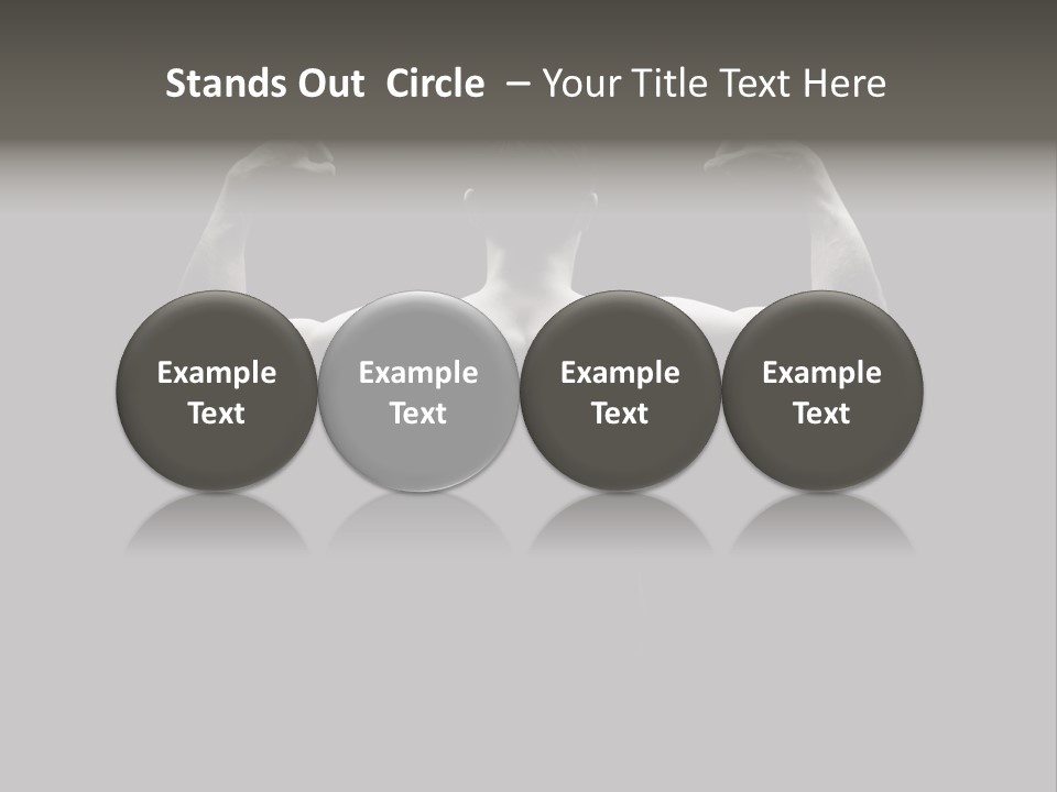 Six Pack Gorgeous Shirtless PowerPoint Template