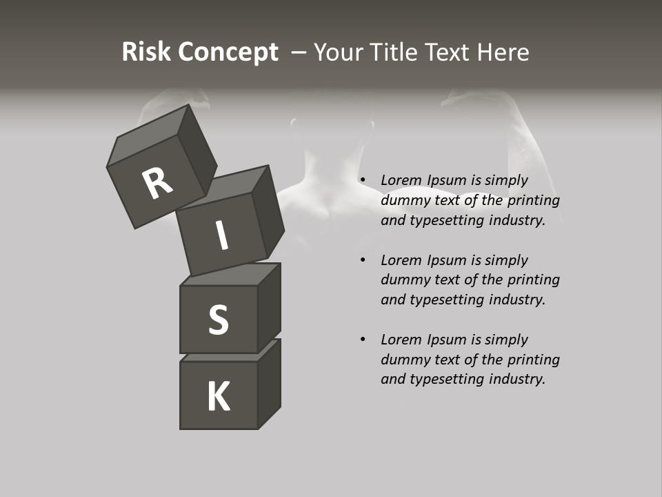 Six Pack Gorgeous Shirtless PowerPoint Template