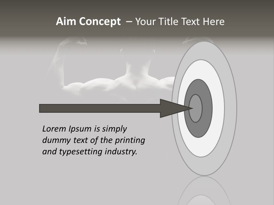 Six Pack Gorgeous Shirtless PowerPoint Template