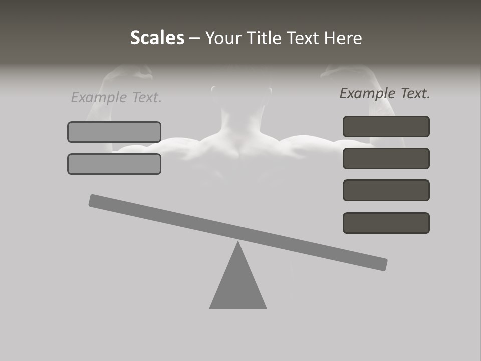 Six Pack Gorgeous Shirtless PowerPoint Template