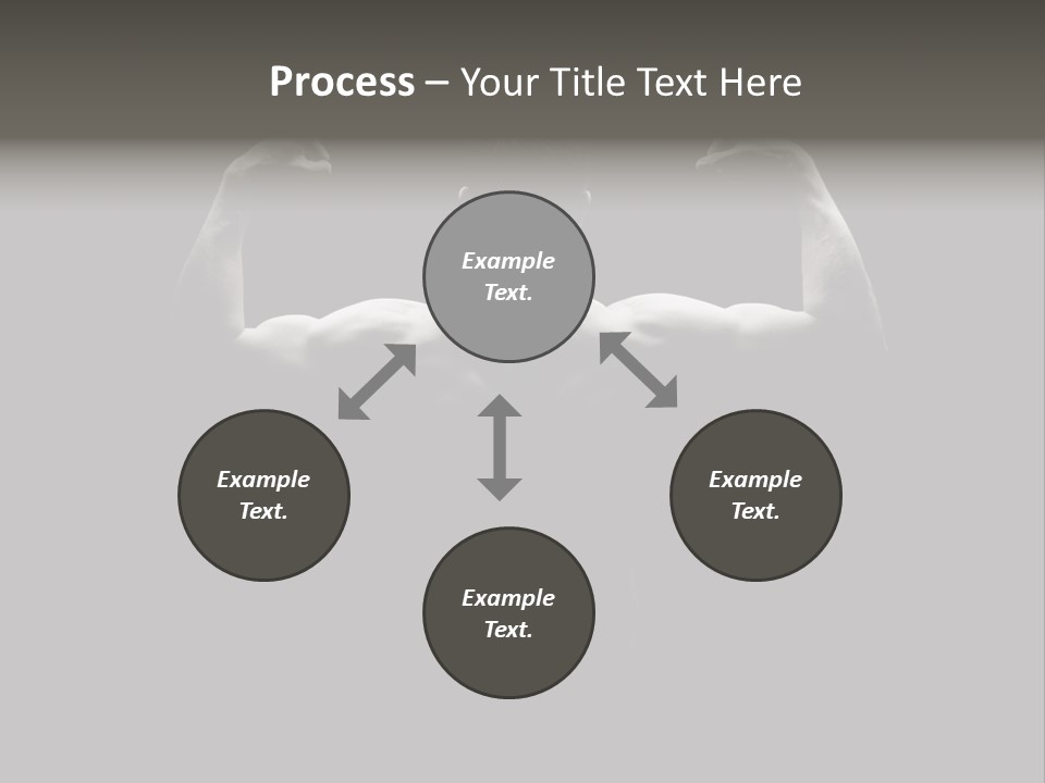 Six Pack Gorgeous Shirtless PowerPoint Template