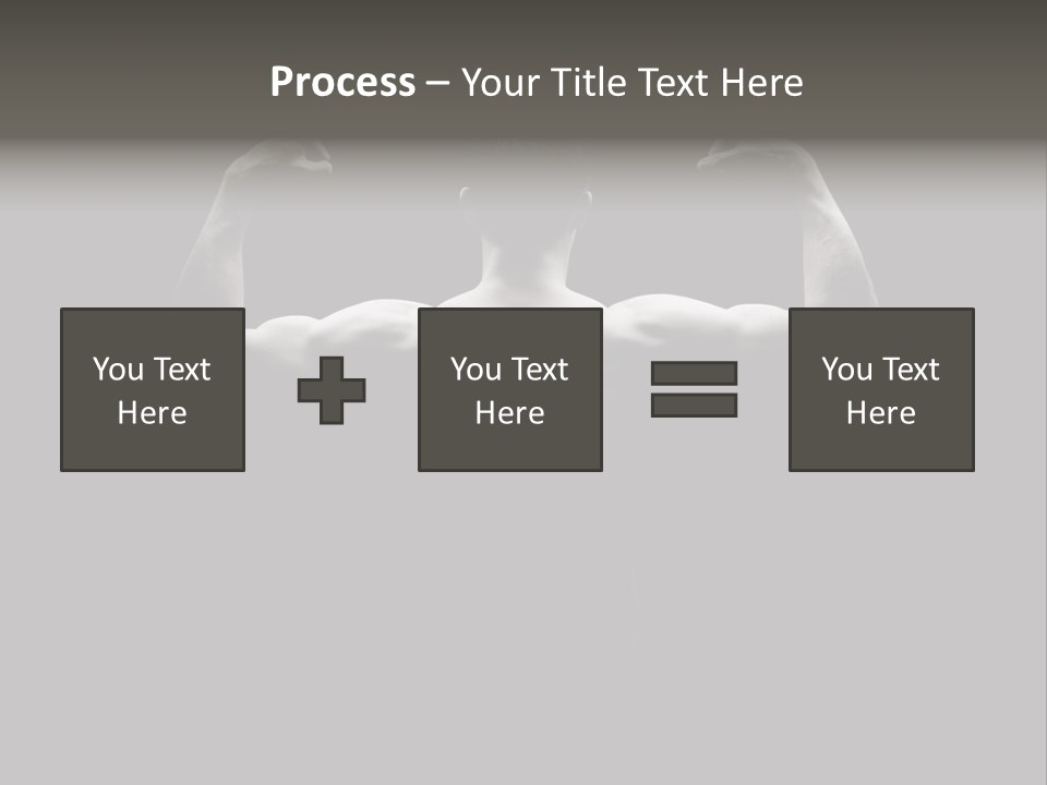 Six Pack Gorgeous Shirtless PowerPoint Template