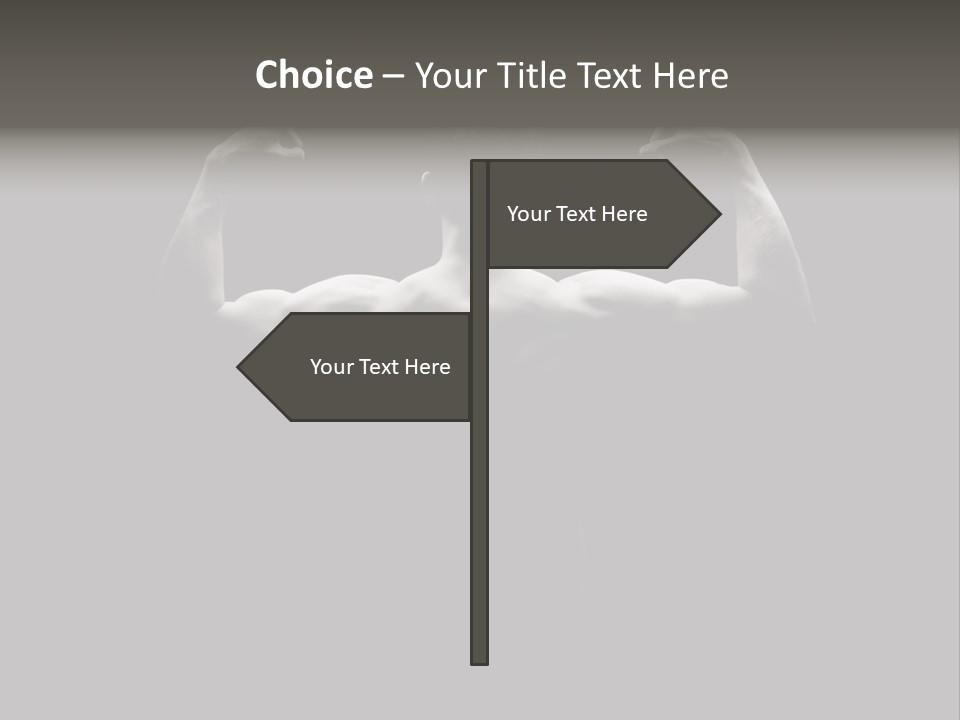Six Pack Gorgeous Shirtless PowerPoint Template