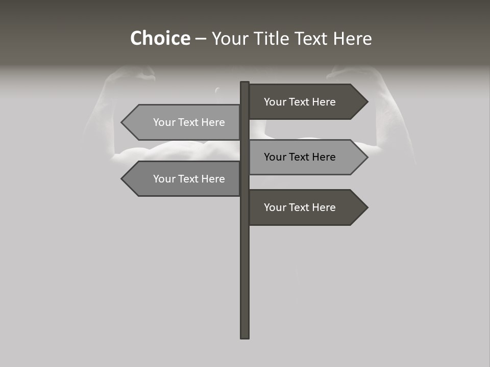 Six Pack Gorgeous Shirtless PowerPoint Template
