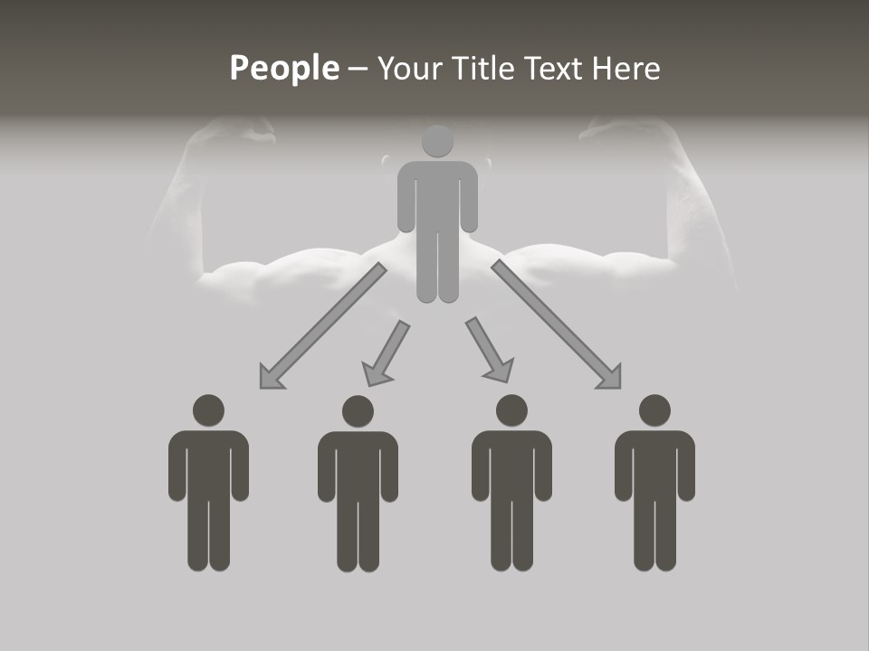 Six Pack Gorgeous Shirtless PowerPoint Template