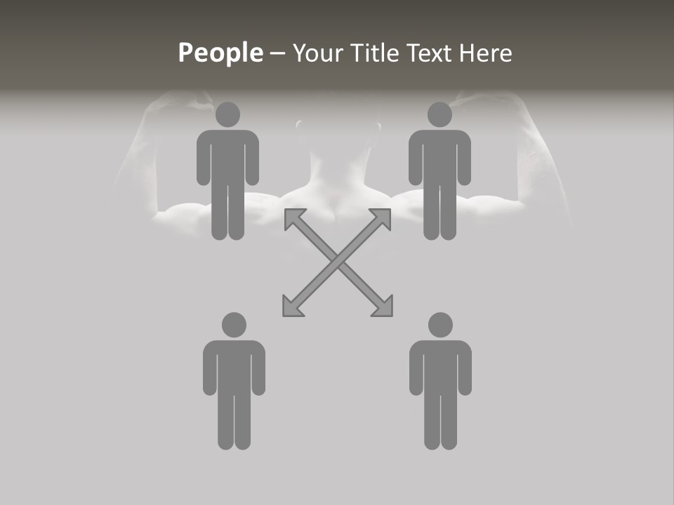 Six Pack Gorgeous Shirtless PowerPoint Template