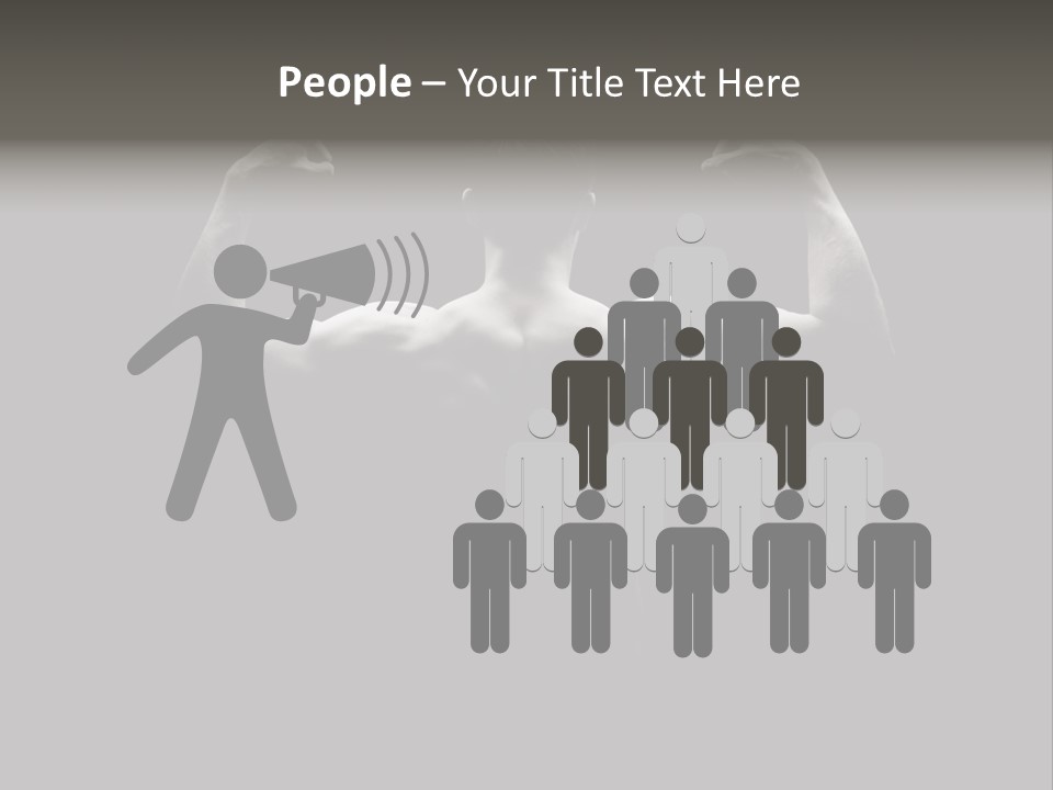 Six Pack Gorgeous Shirtless PowerPoint Template