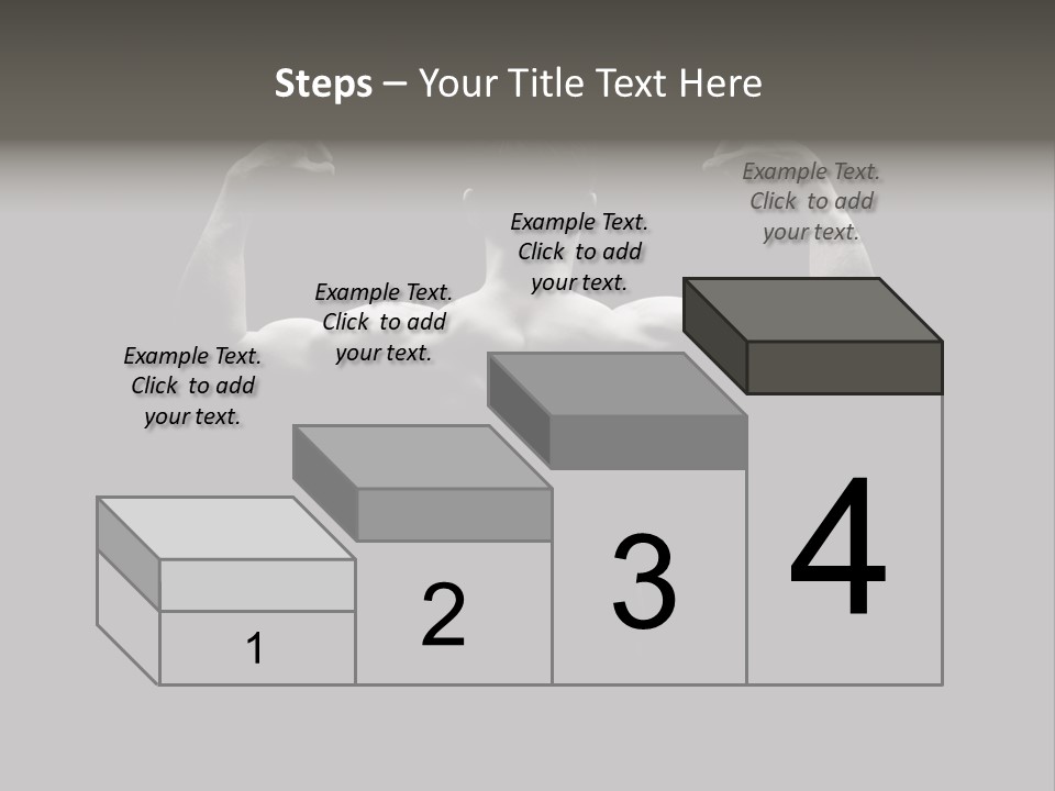 Six Pack Gorgeous Shirtless PowerPoint Template