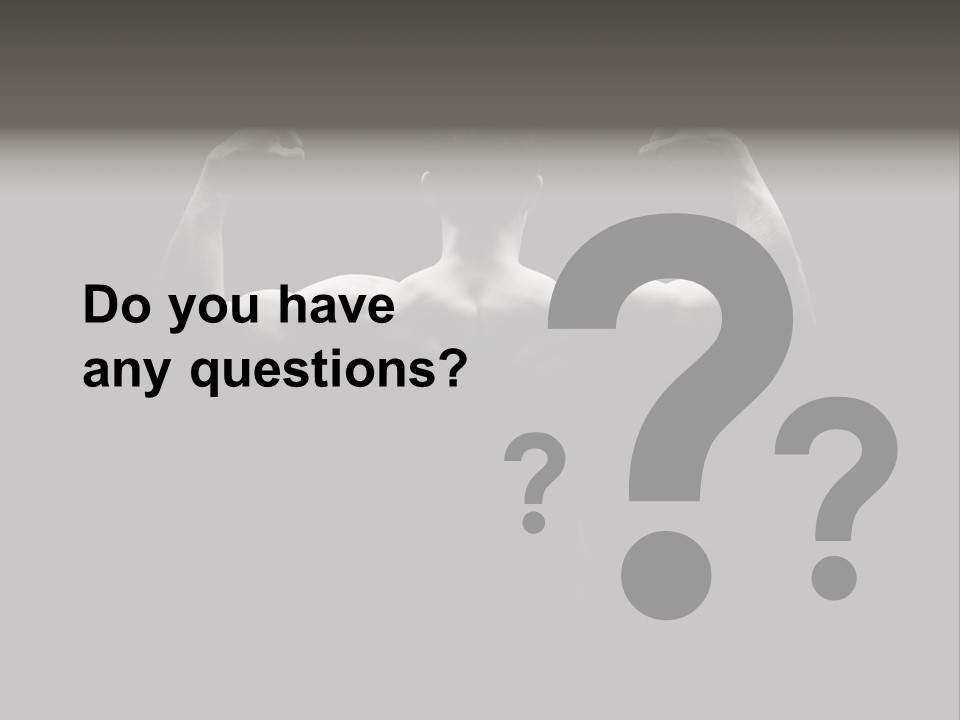 Six Pack Gorgeous Shirtless PowerPoint Template