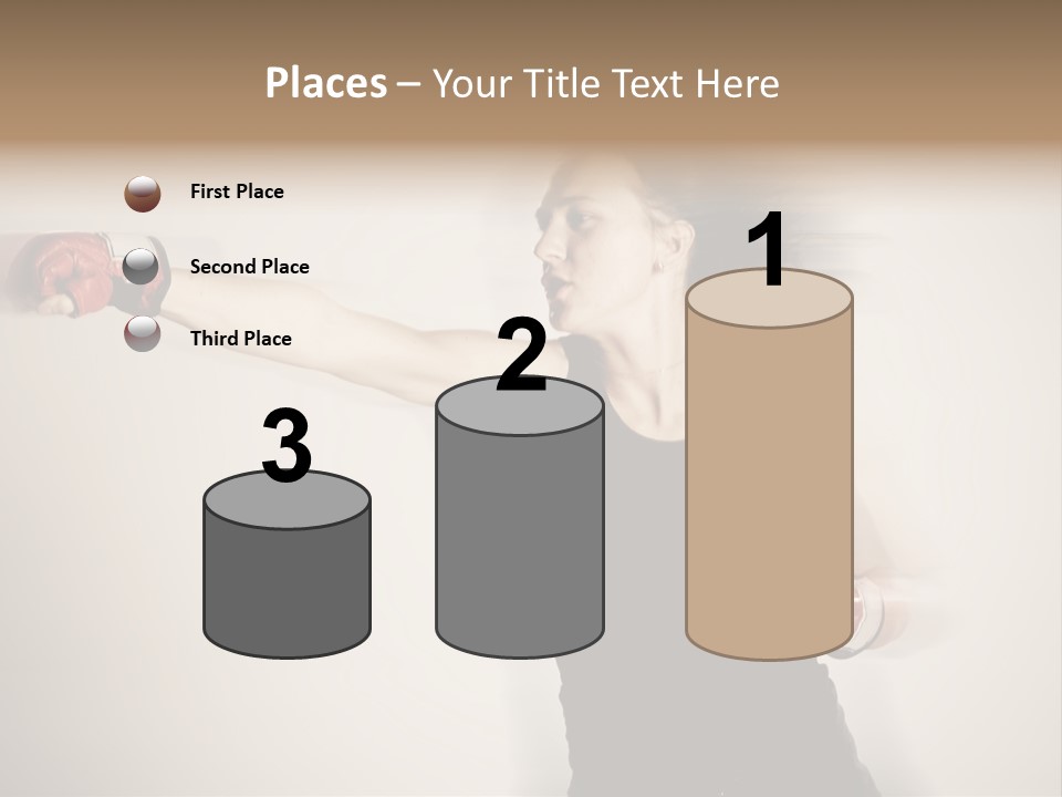 White Tough Fit PowerPoint Template