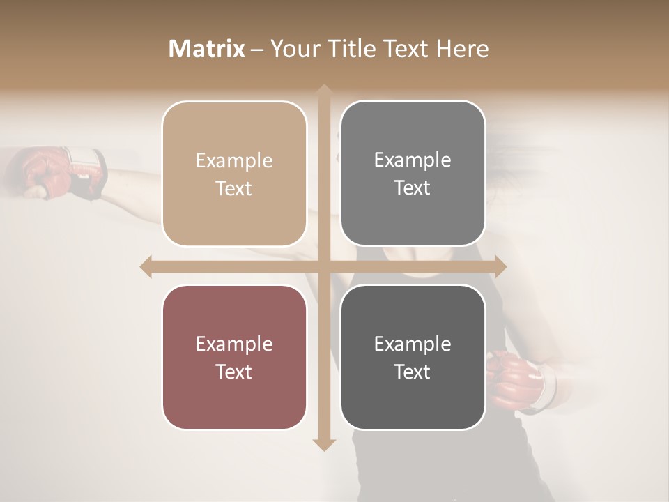 White Tough Fit PowerPoint Template