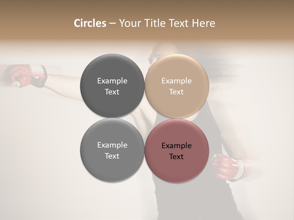 White Tough Fit PowerPoint Template