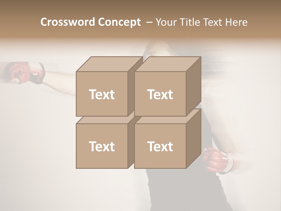 White Tough Fit PowerPoint Template