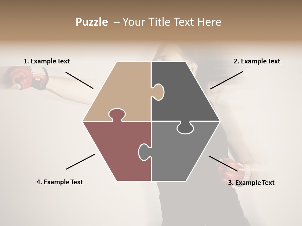 White Tough Fit PowerPoint Template