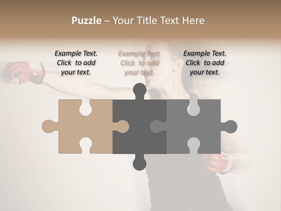 White Tough Fit PowerPoint Template