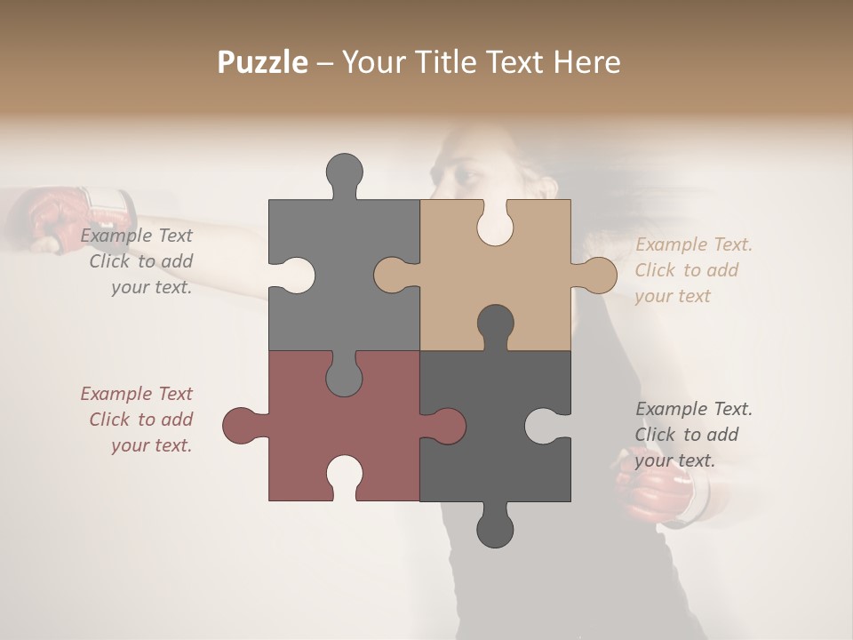 White Tough Fit PowerPoint Template