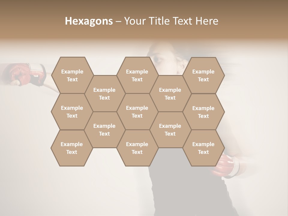 White Tough Fit PowerPoint Template