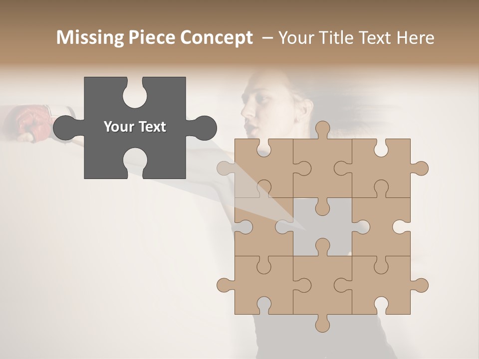 White Tough Fit PowerPoint Template