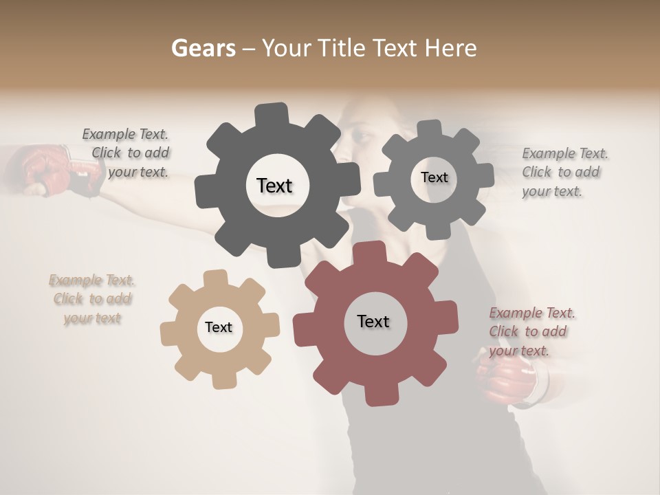 White Tough Fit PowerPoint Template