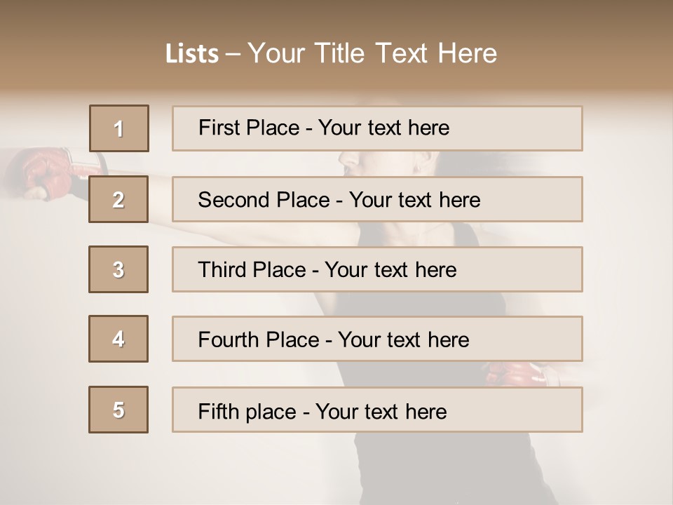 White Tough Fit PowerPoint Template