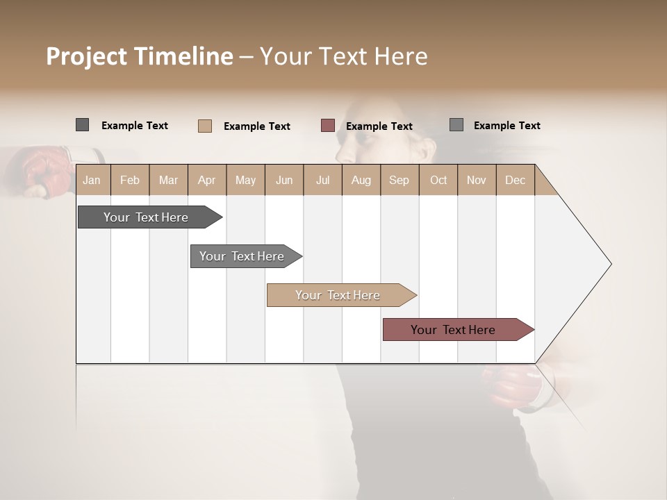 White Tough Fit PowerPoint Template