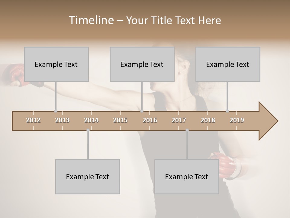 White Tough Fit PowerPoint Template