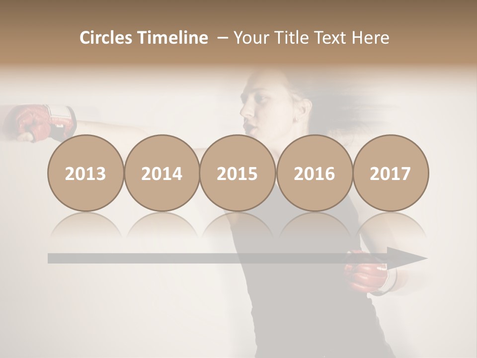 White Tough Fit PowerPoint Template