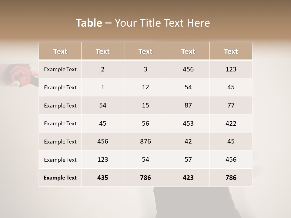 White Tough Fit PowerPoint Template