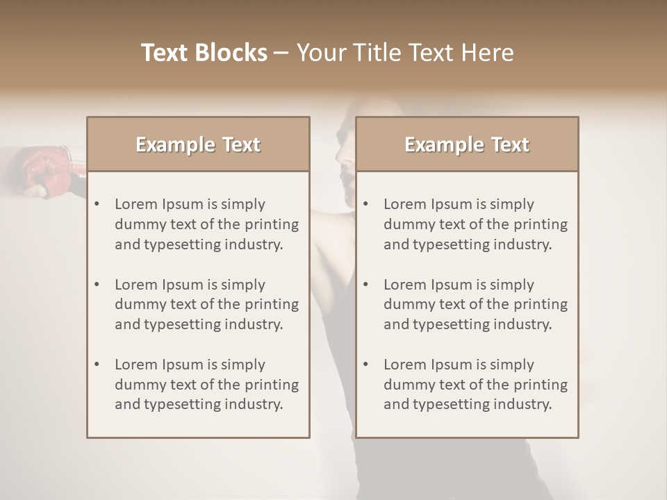 White Tough Fit PowerPoint Template