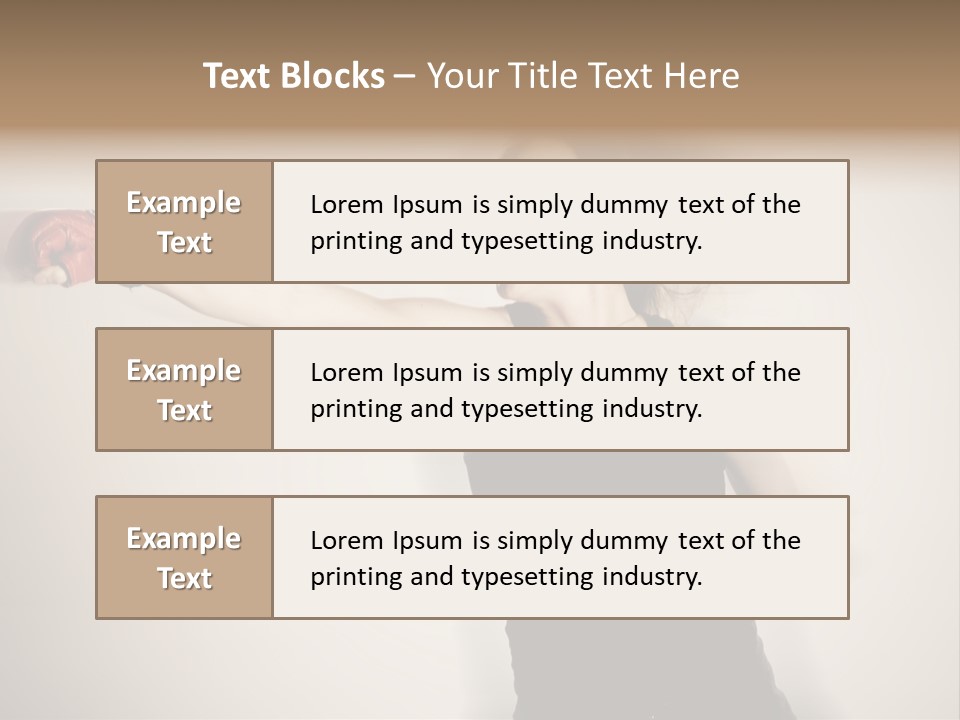 White Tough Fit PowerPoint Template
