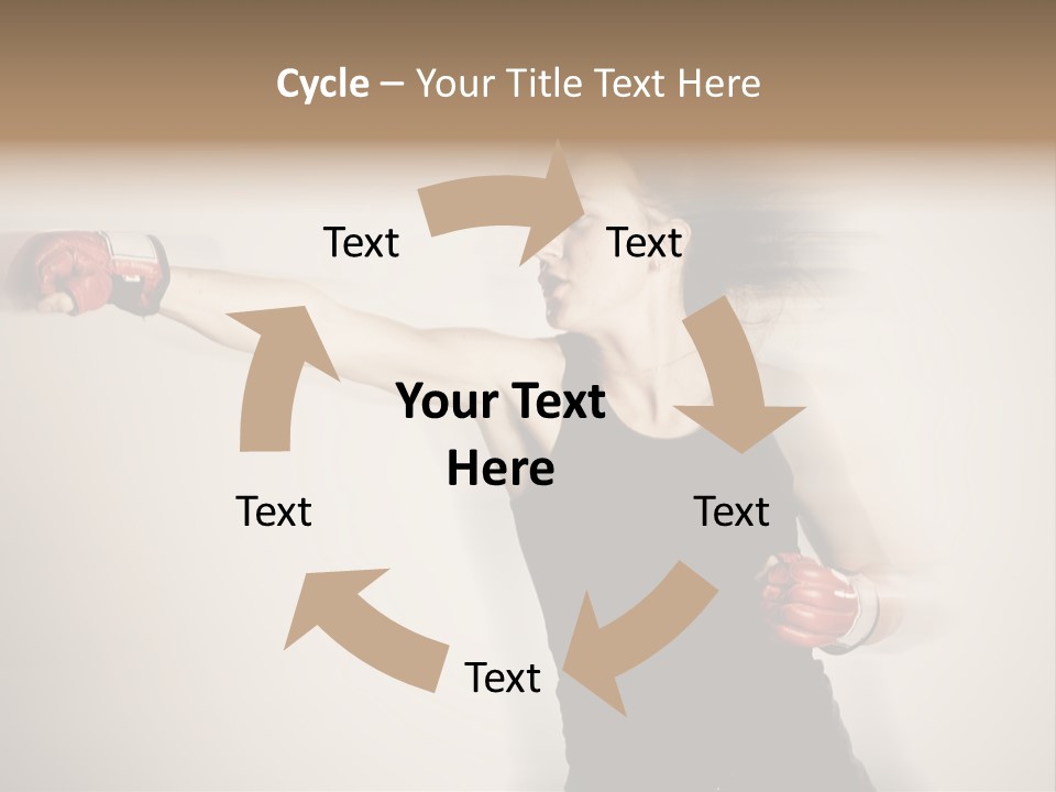 White Tough Fit PowerPoint Template