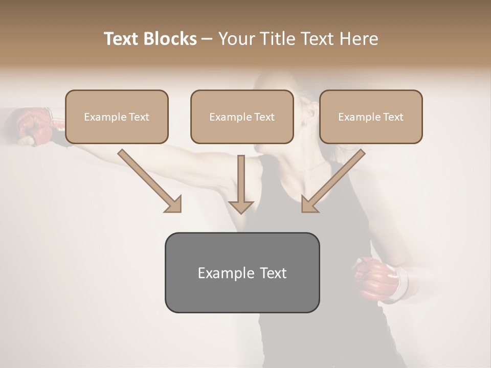 White Tough Fit PowerPoint Template
