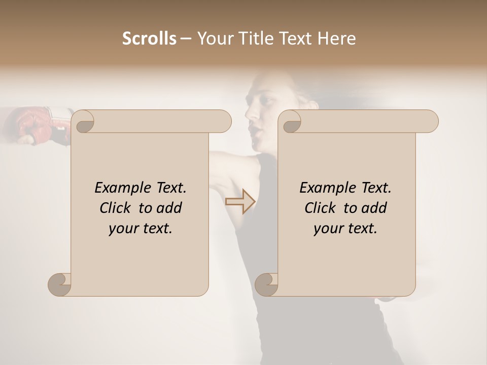 White Tough Fit PowerPoint Template
