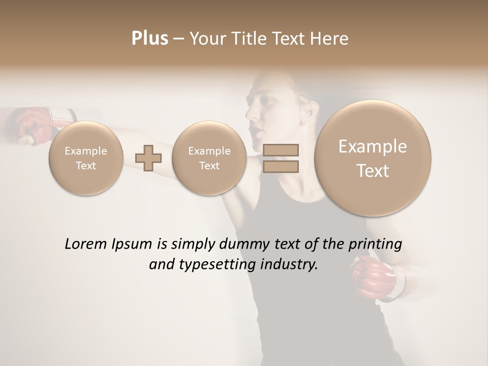 White Tough Fit PowerPoint Template