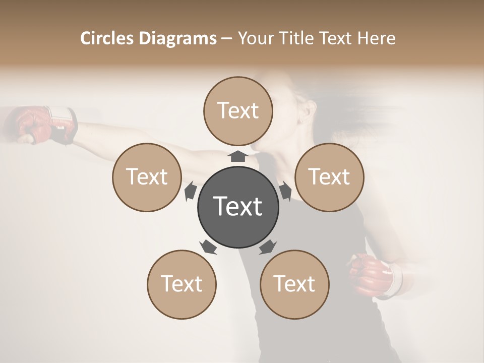 White Tough Fit PowerPoint Template