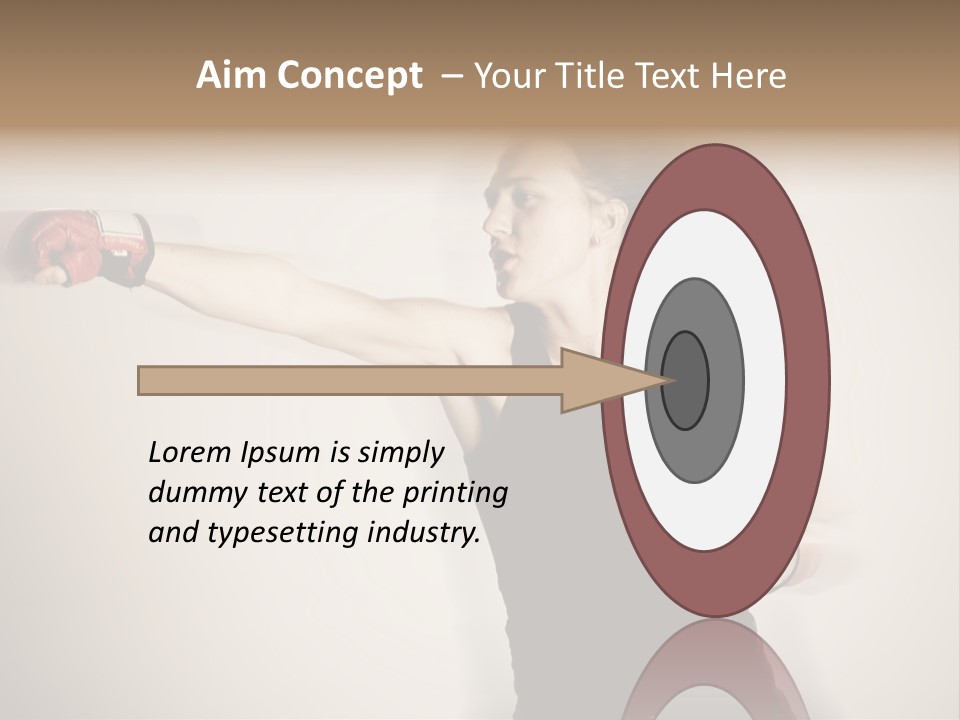 White Tough Fit PowerPoint Template