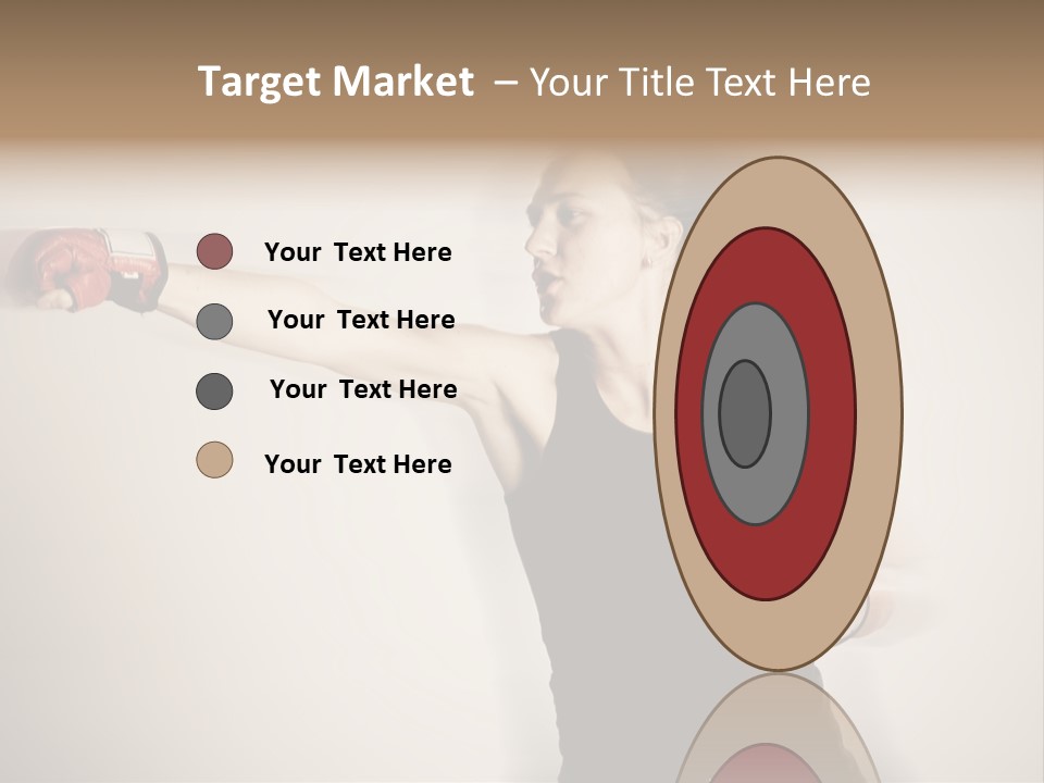 White Tough Fit PowerPoint Template