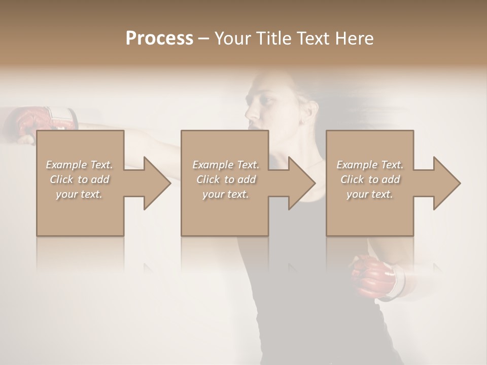 White Tough Fit PowerPoint Template