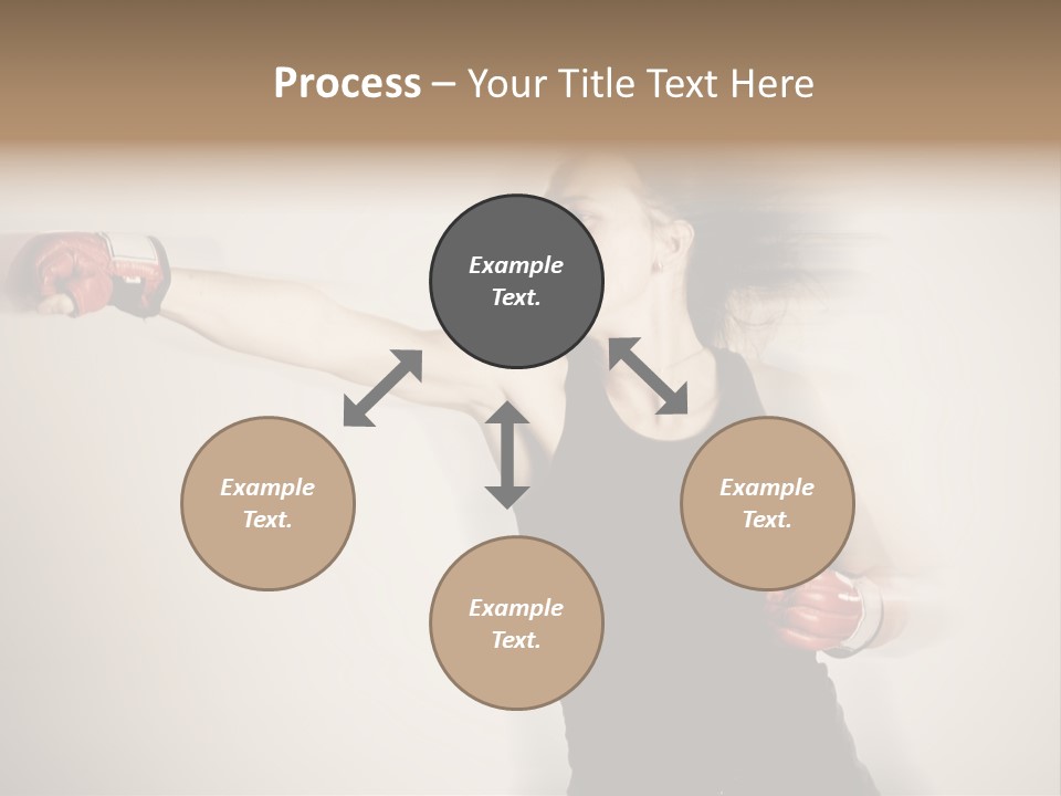 White Tough Fit PowerPoint Template