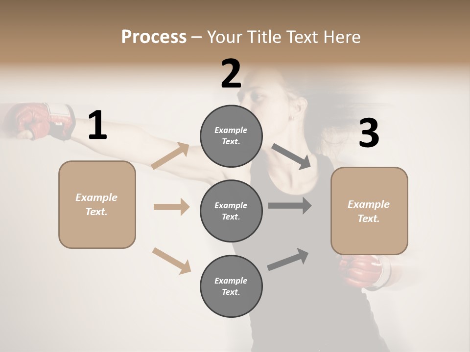 White Tough Fit PowerPoint Template