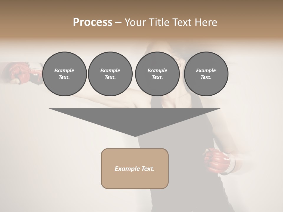 White Tough Fit PowerPoint Template