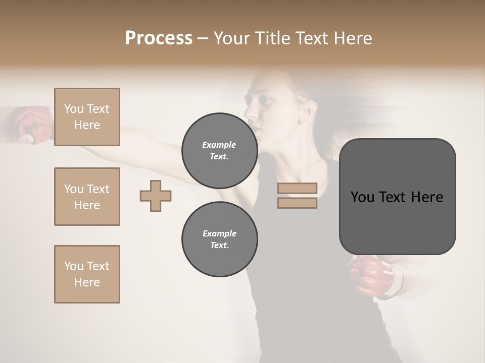 White Tough Fit PowerPoint Template